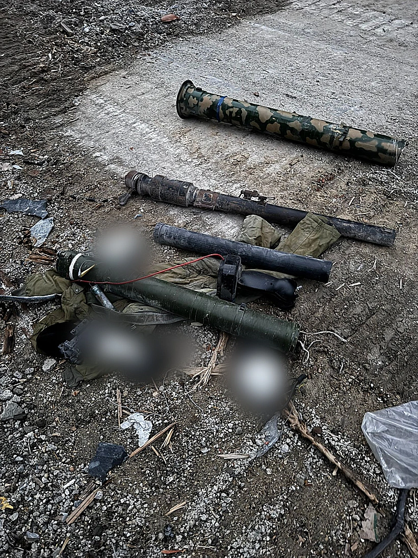 אמצעי לחימה שאותרו בסמוך למסגד ברפיח