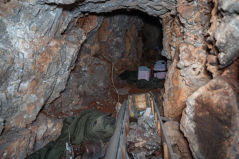 התשתית התת-קרקעית שהושמדה במרחב הר דב הלבנוני