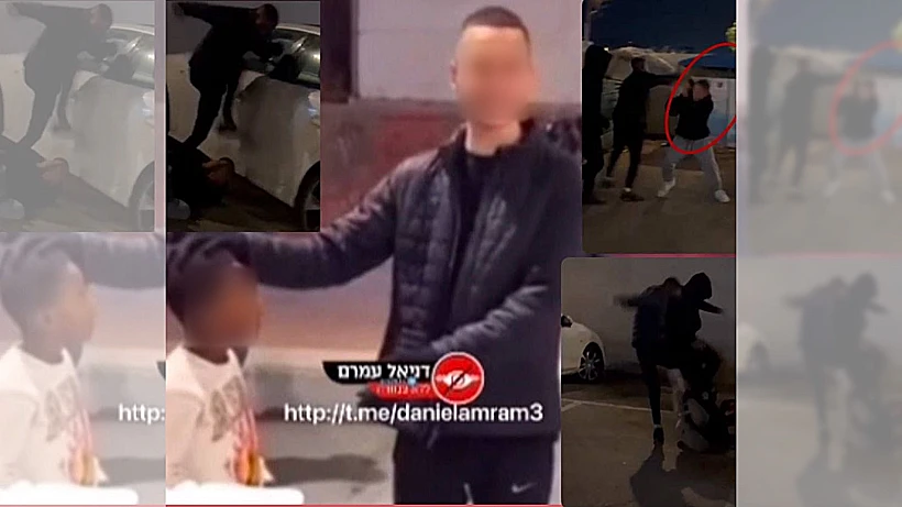 מתוך סרטון ההשפלה - והתקיפה שהגיעה בעקבותיו
