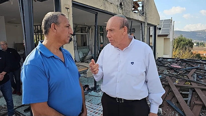 מבקר המדינה מתניהו אנגלמן ביישובי גבול הצפון