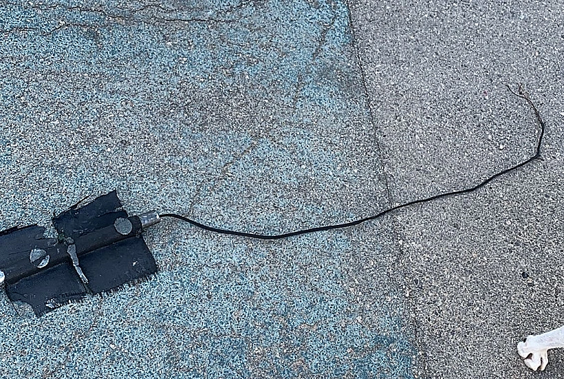 חלק מהכטב"ם שנפל ביבנה