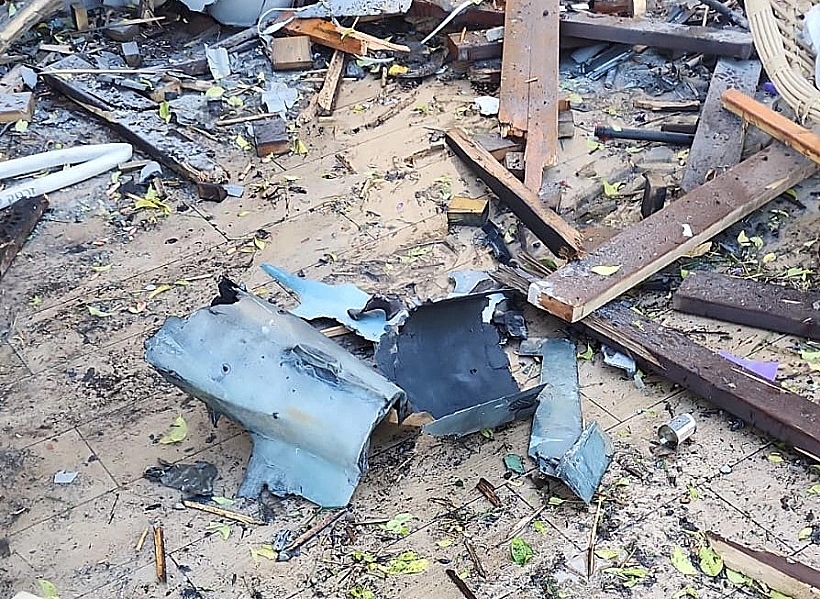 נזק ביבנה מפגיעת כטב"ם