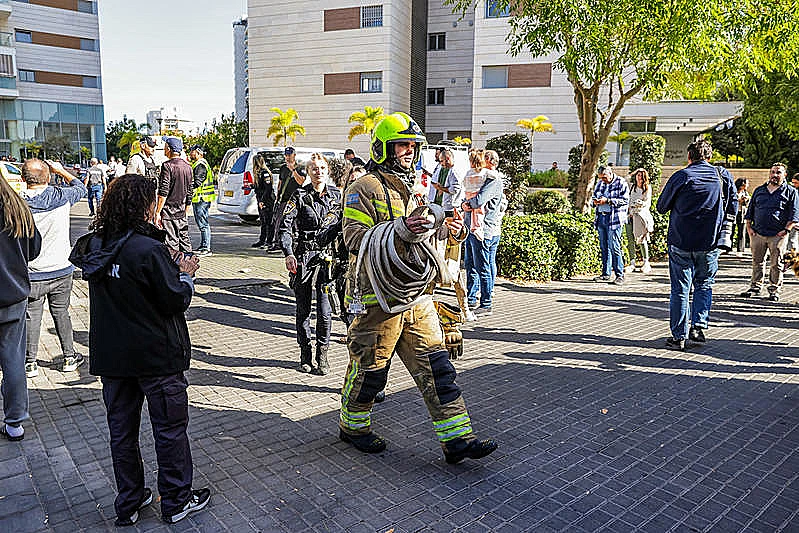 זירת נפילת הכטב"מ ביבנה