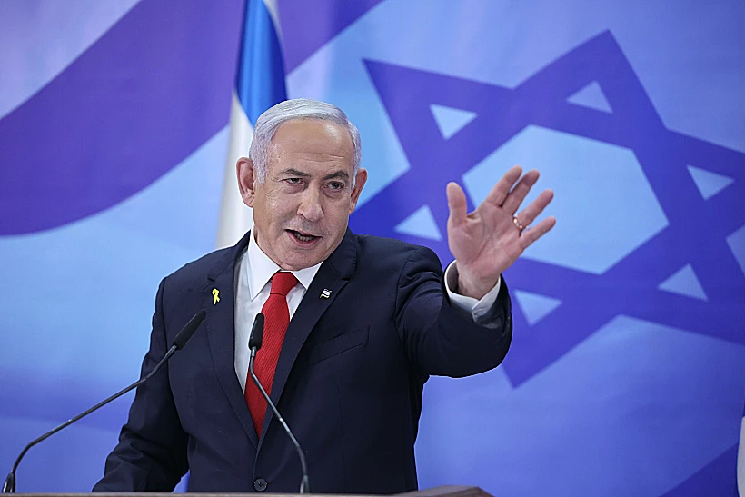 רה"מ בנימין נתניהו במסיבת העיתונאים