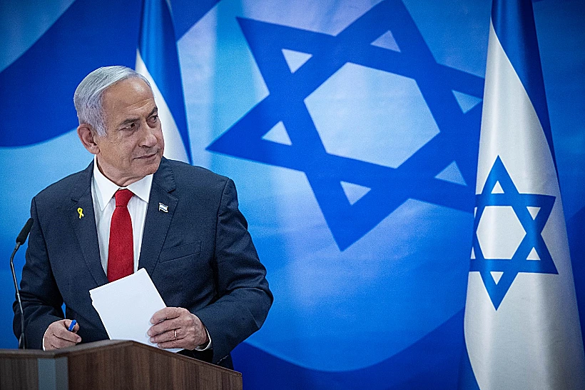 רה"מ בנימין נתניהו במסיבת העיתונאים