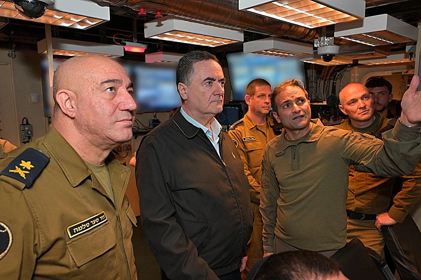שר הביטחון ישראל כ"ץ בבסיס חיל הים בחיפה