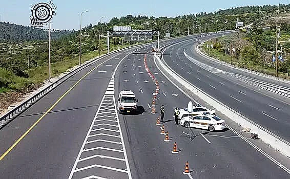 מחסומים על כביש 1 בעקבות התרעה