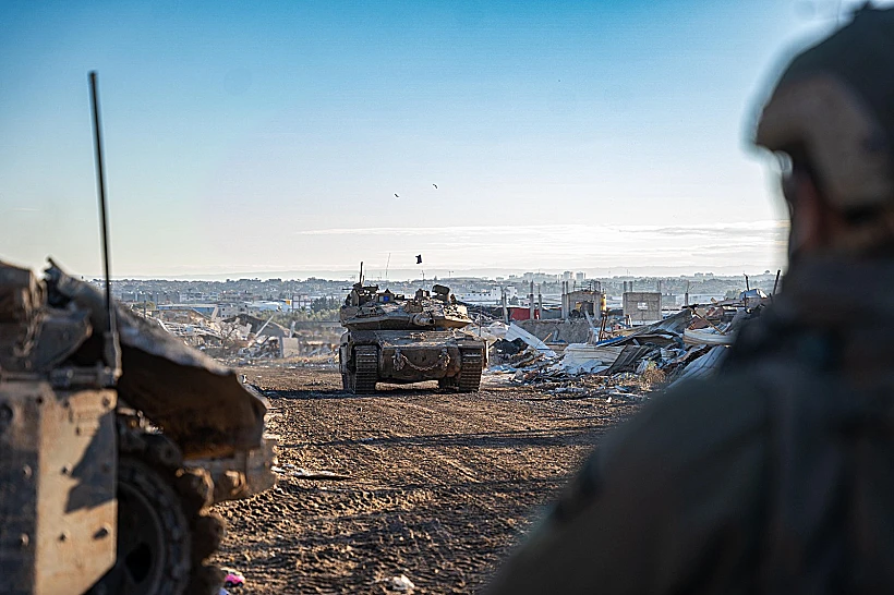 טנק פעילות כוחות חטיבת גבעתי בג׳באליה, צפון רצועת עזה