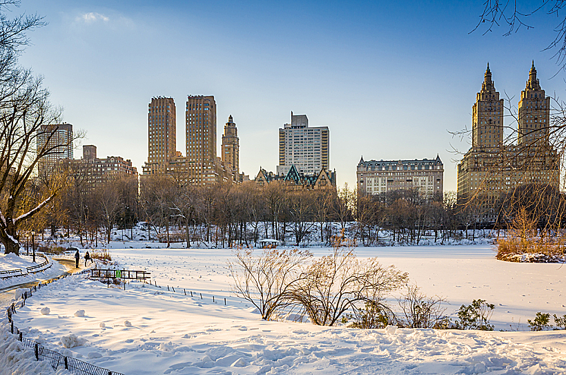 ניו יורק בחורף - סנטרל פארק בשלג