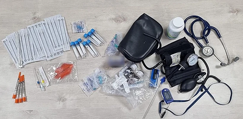 מזרקים שנמצאו במרפאה