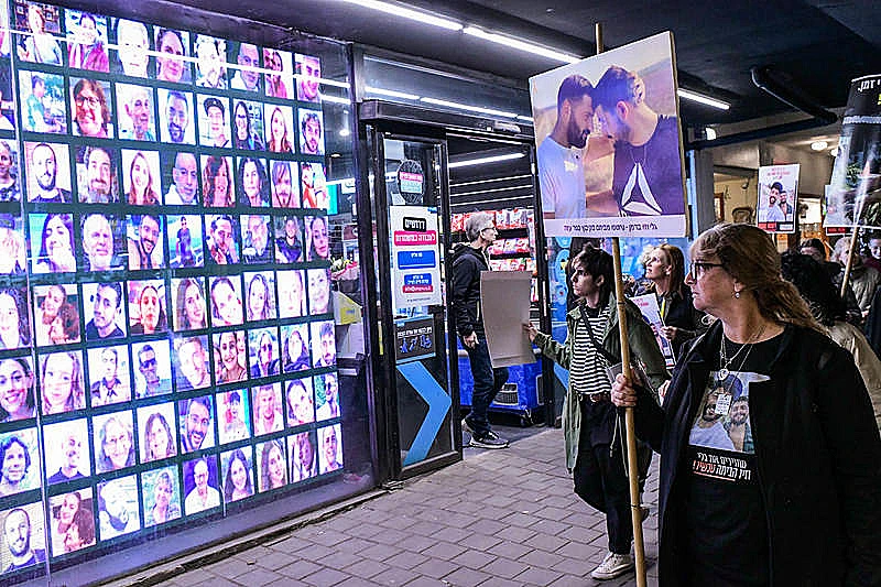 צעדת התאומים החטופים גלי וזיו בתל אביב