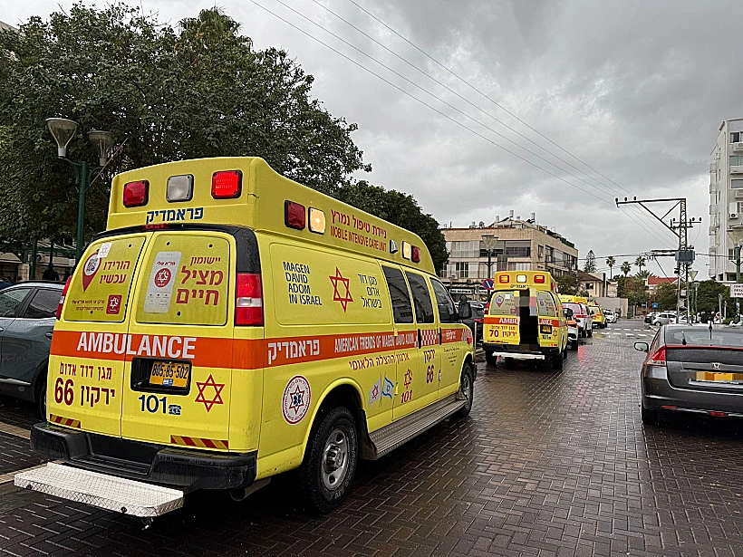 זירת הפיגוע בהרצליה