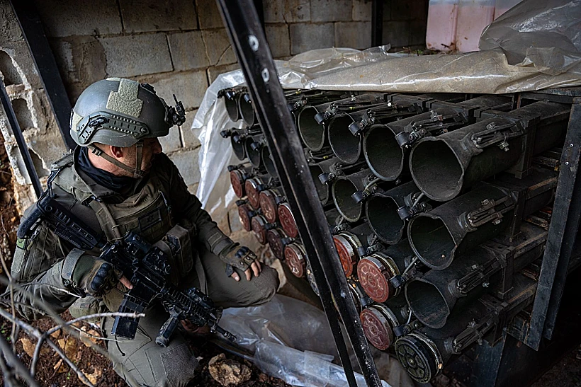 משגר רקטות שאותר בדרום לבנון