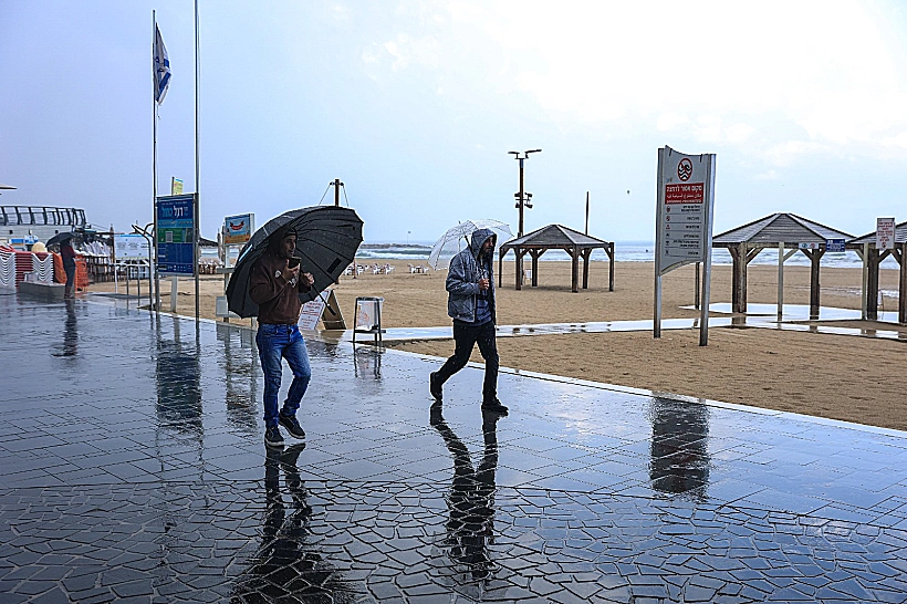 גשם בתל אביב