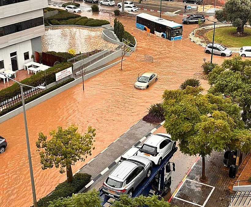 הצפות בנתניה