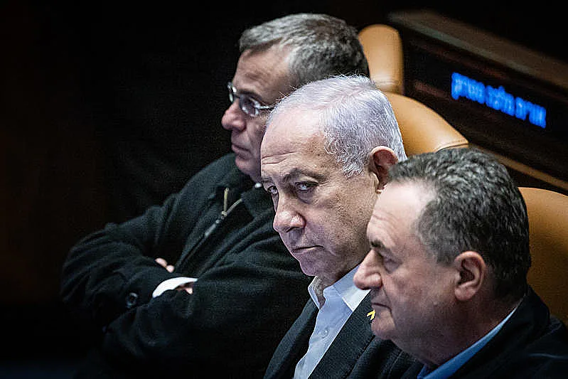 נתניהו, כץ ולוין בכנסת