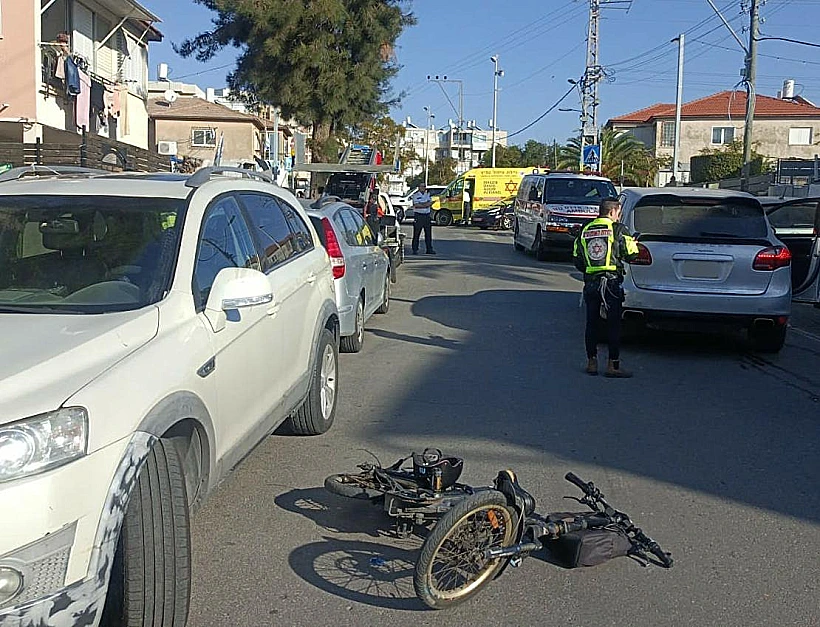 זירת התאונה בבת ים