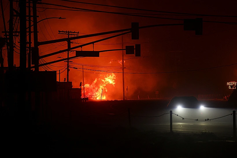שריפות ענק בלוס אנג'לס, קליפורניה