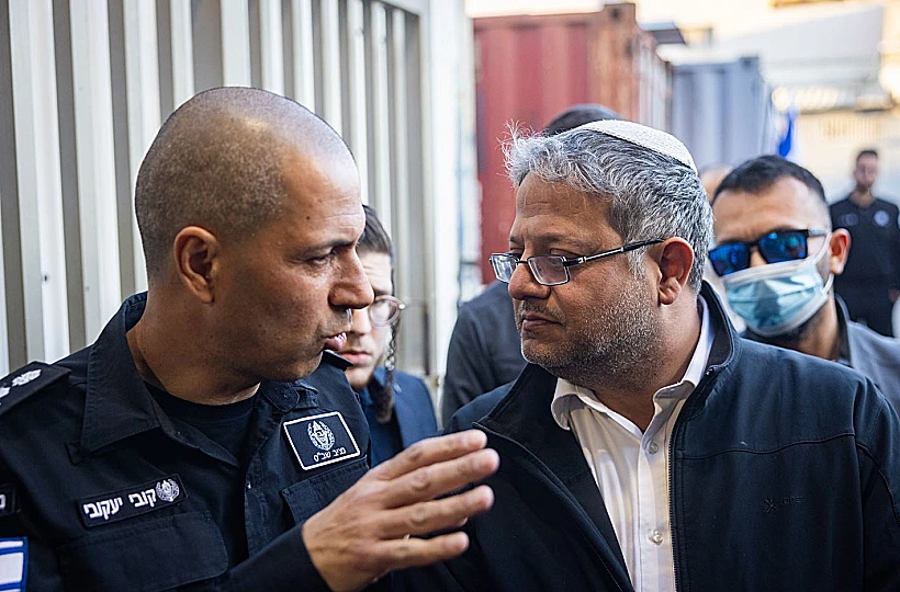 השר איתמר בן גביר ונציב שב"ס קובי יעקובי