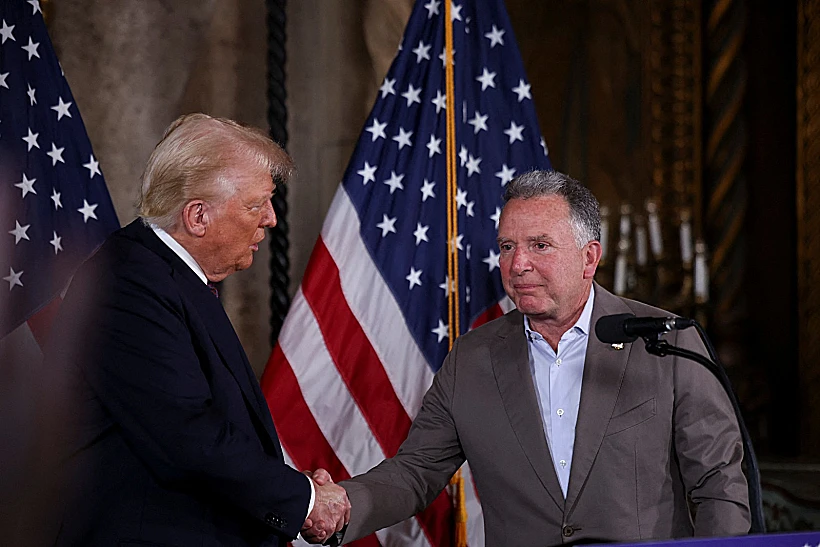 הנשיא הנבחר דונלד טראמפ ושליחו המיועד למזרח התיכון, סטיב ויטקוף