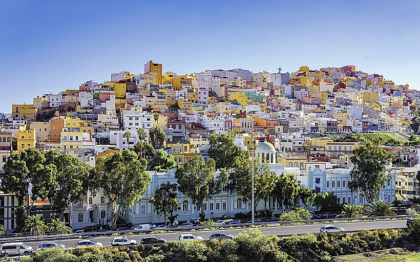 Spain, Gran Canaria Las Palmas, העיר Las Palmas בגראן קנריה