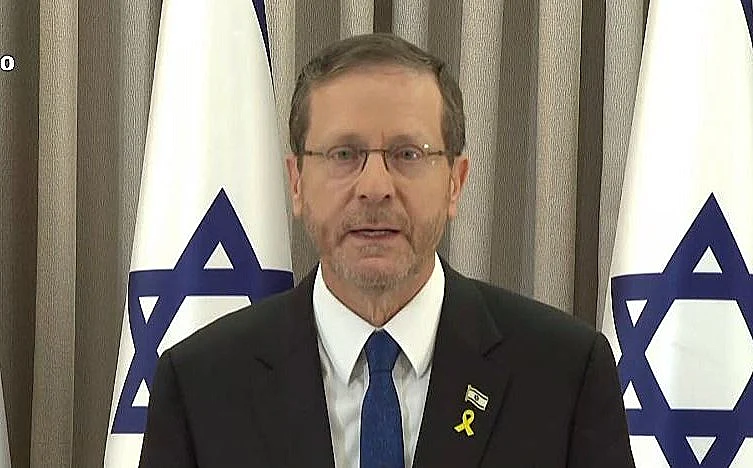 הנשיא הרצוג בהכרזה על חתימת ההסכם להשבת החטופים