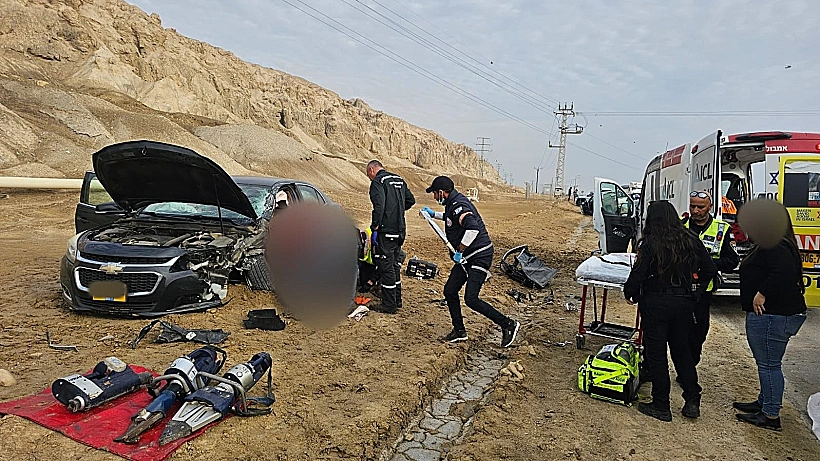 זירת התהפכות הטרקטור בגבעת זאב