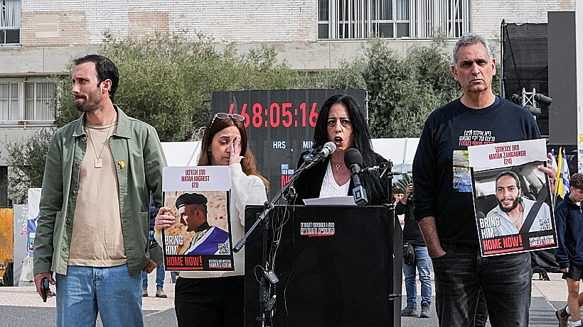 מימין: מישל אילוז, עינב צנגאוקר, ענת אנגרסט ודניאל ליפשיץ