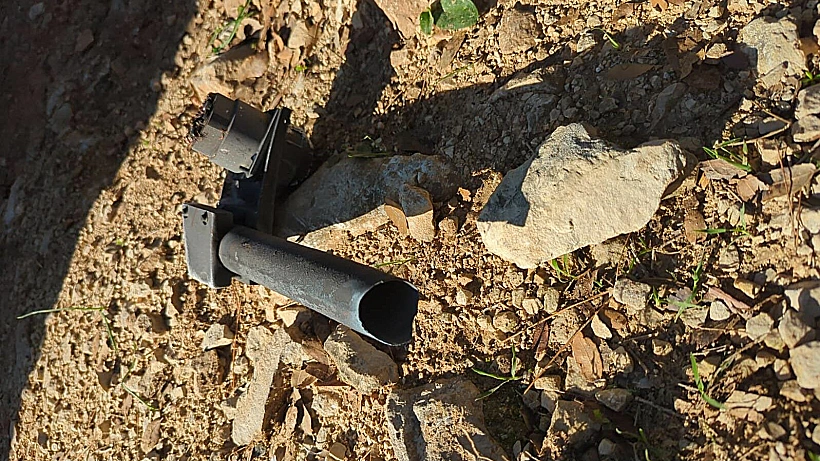 זירת נפילת רסיסים באזור ירושלים