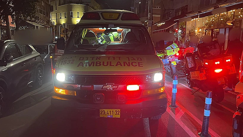 זירת הפיגוע בתל אביב