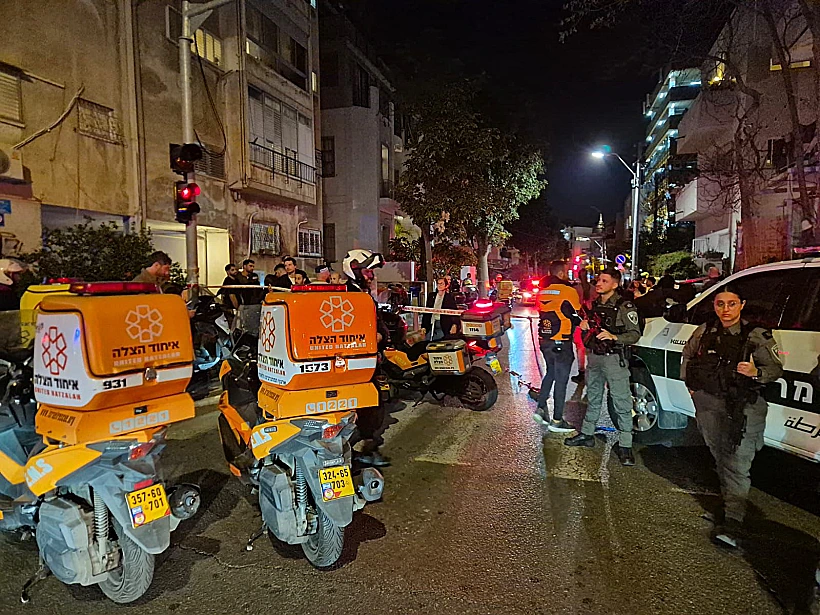 זירת הפיגוע במרכז תל אביב