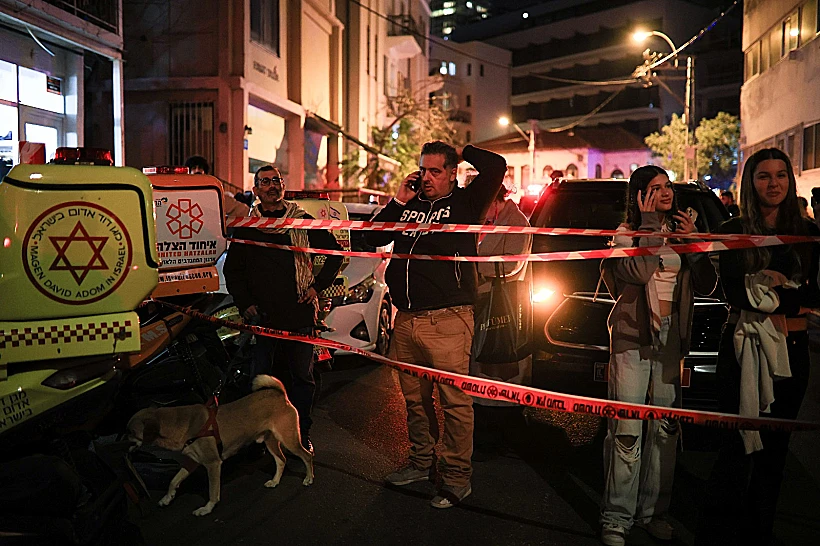 זירת הפיגוע בתל אביב