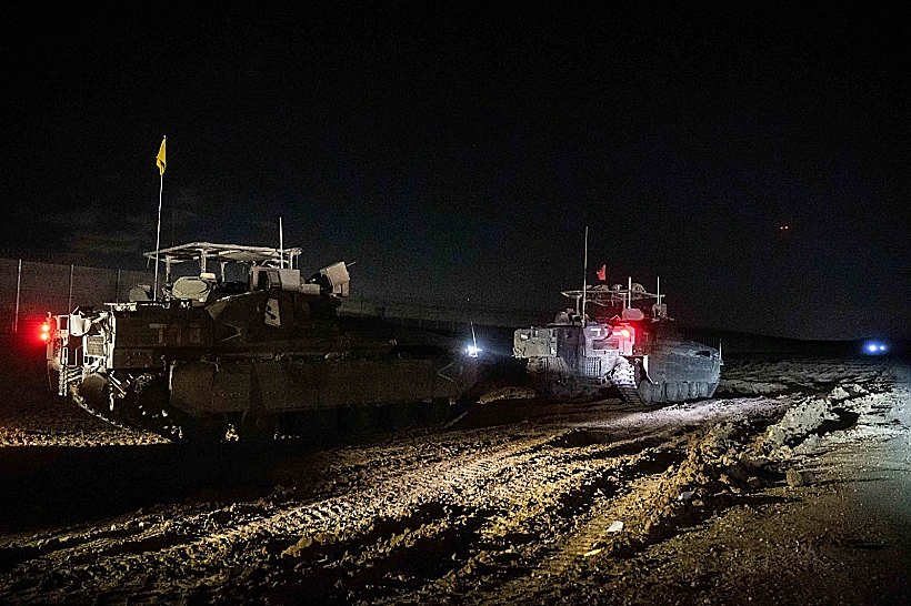 כוחות חטיבת גבעתי ביציאה מרצועת עזה