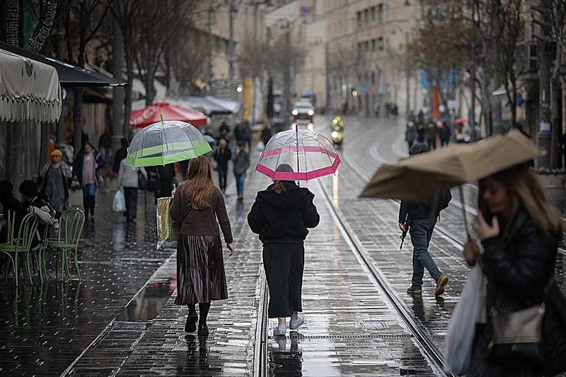 תחזית מזג אוויר גשם חורף בירושלים