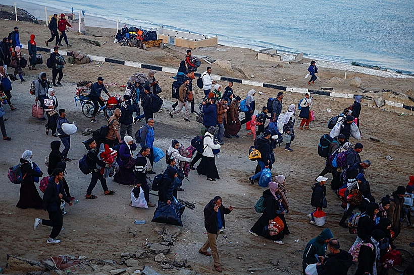 מעבר פלסטינים בציר נצרים צפונה