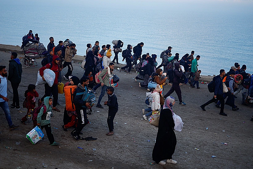 מעבר פלסטינים בציר נצרים צפונה