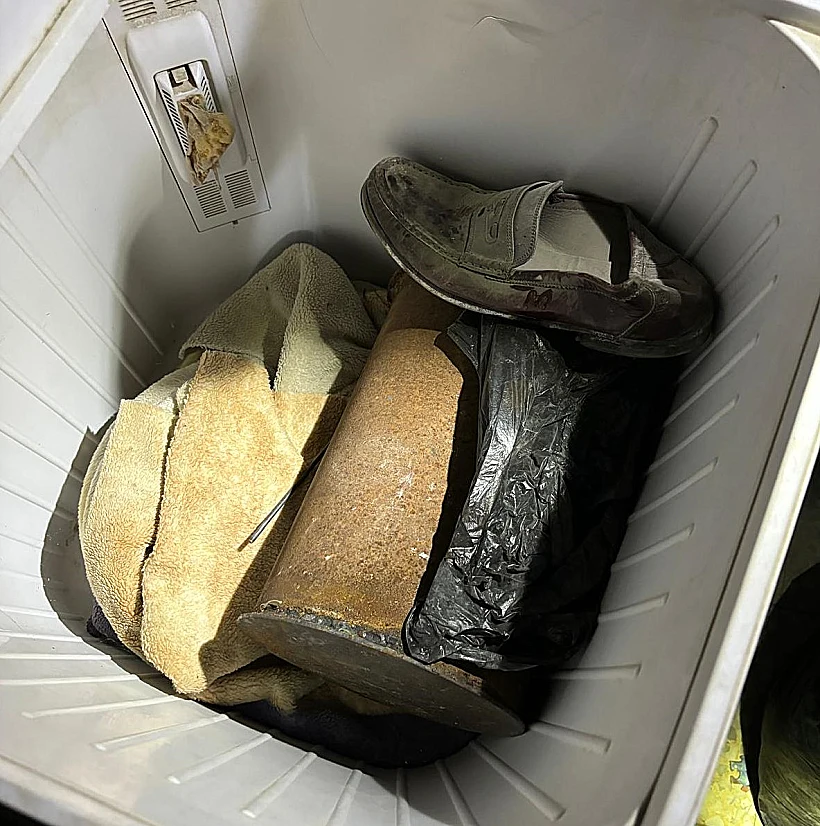 מטען שאותר בתוך מכונת כביסה בג'נין