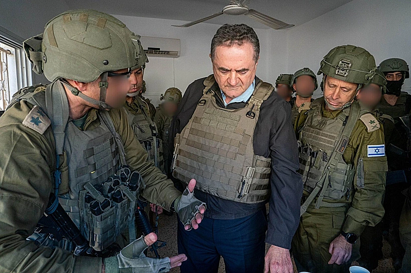 שר הביטחון ישראל כ"ץ במחנה הפליטים ג'נין