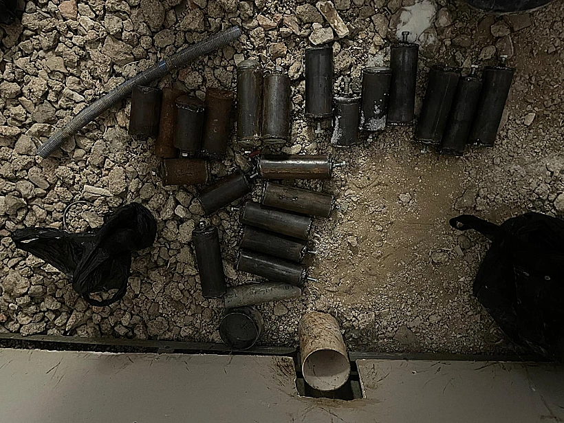 אמצעי הלחימה שנתפסו במהלך פעילות צה"ל ביהודה ושומרון