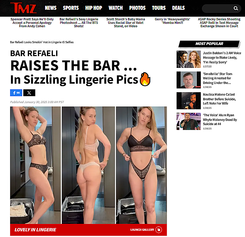 בר רפאלי באתר TMZ