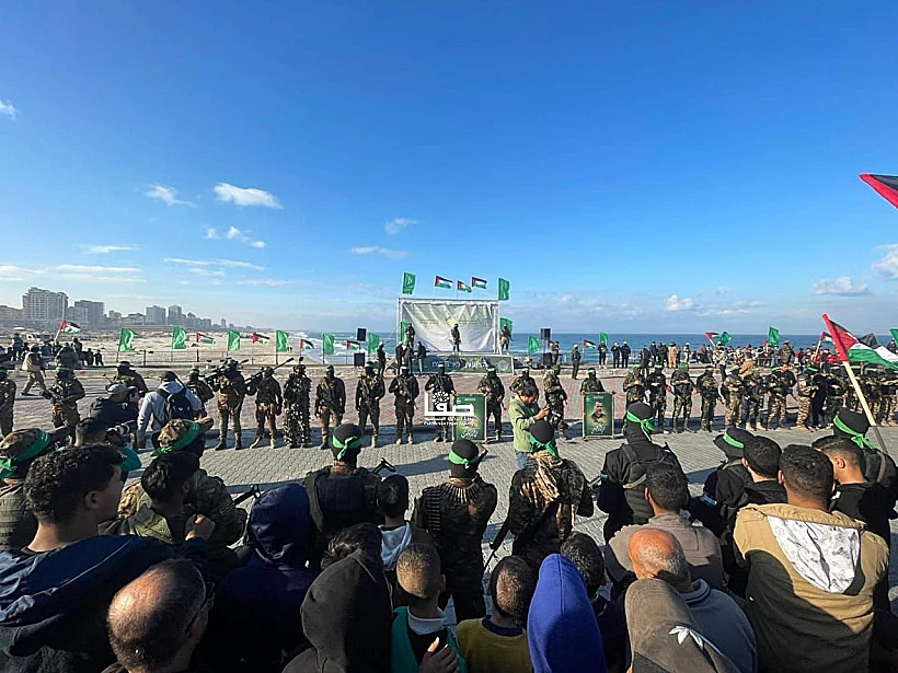 הכנות בנמל עזה לשחרורו של קית' סיגל