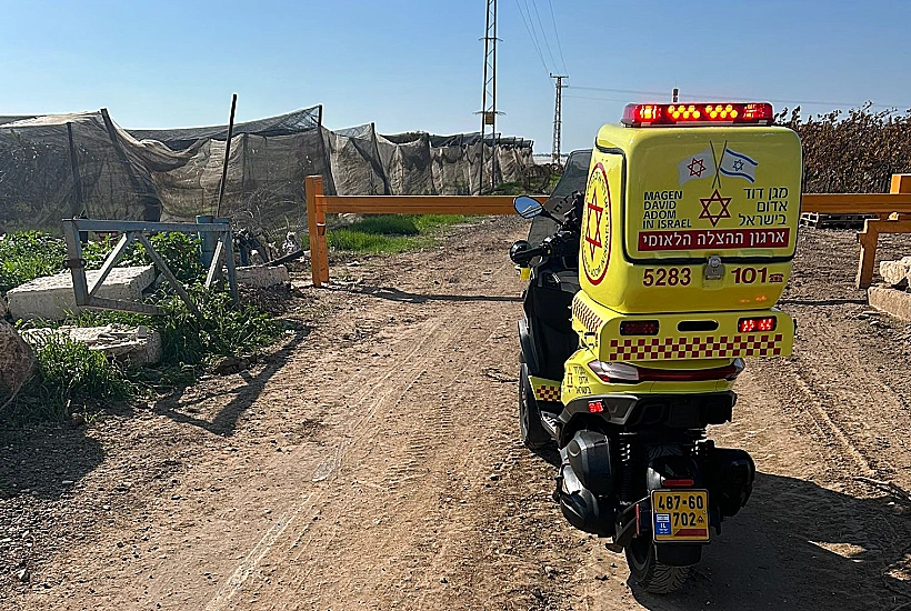 זירת התאונה במועצה האזורית גזר