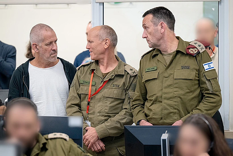 הרמטכ"ל הרצי הלוי, ר' השב"כ רונן בר ואלוף (מיל') ניצן אלון בחמ"ל השבויים והנעדרים