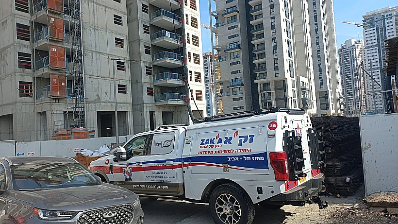 זירת תאונת העבודה בבת ים