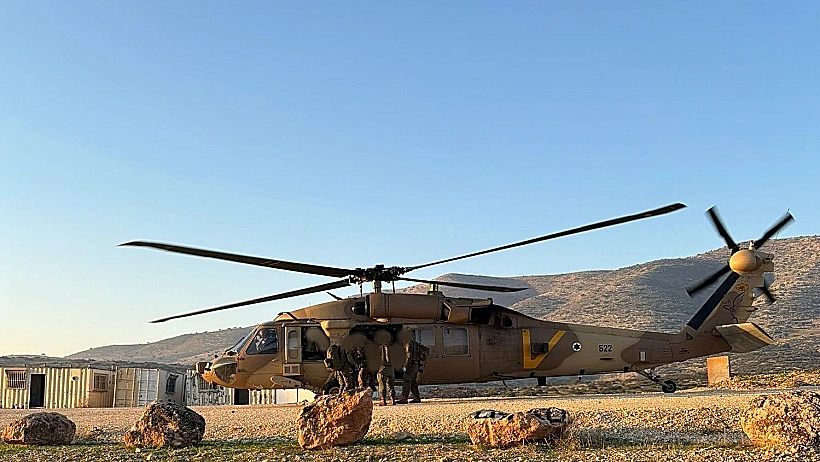 מסוק שהוזנק לחילוץ הפצועים