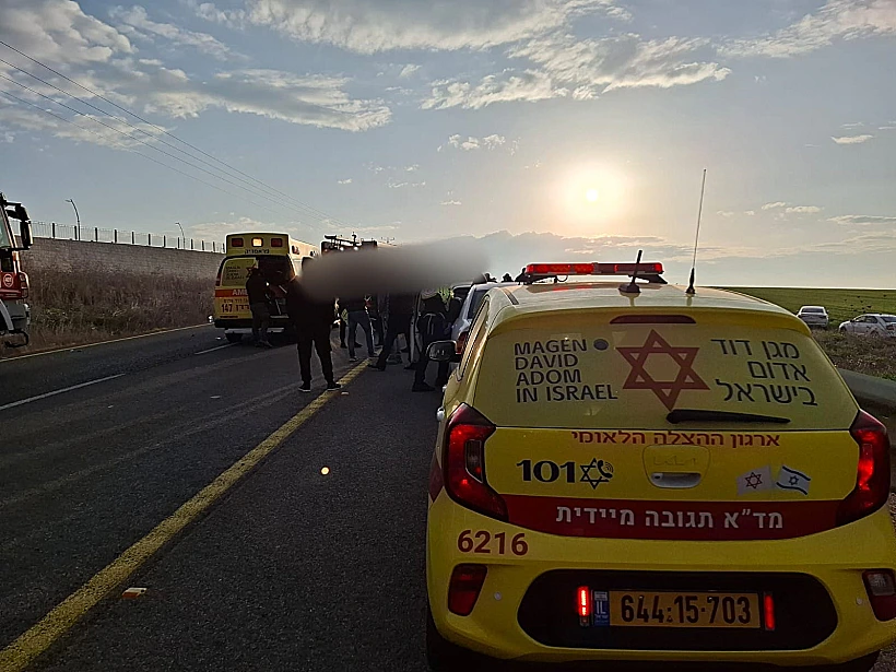 זירת התאונה סמוך לטבריה