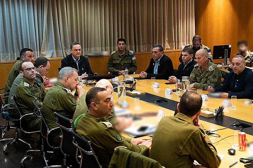 שר הביטחון ישראל כ"ץ קיים הערכת מצב ביטחונית לדון בפינוי עזה