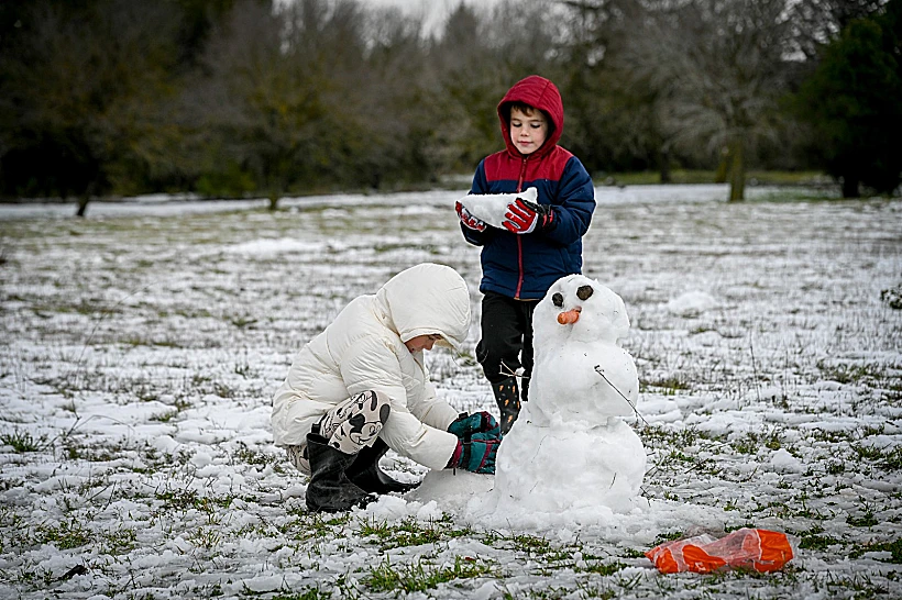 שלג באלרון ברמת הגולן