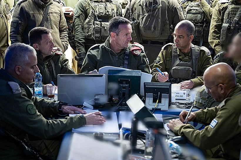 הרמטכ"ל הרצי הלוי בפיקוד המרכז