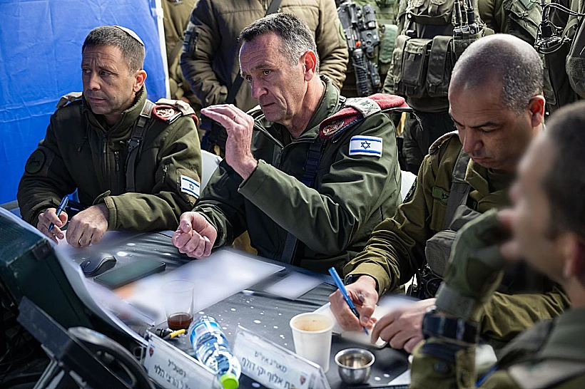 הרמטכ"ל הרצי הלוי בפיקוד המרכז